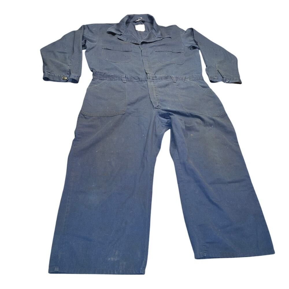 Vintage US Navy Coveralls Vietnam War Era? Euc with‎ some staining from use 46S